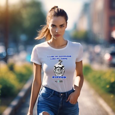 I Like My Boyfriend Like My Jeans Ripped - Unisex T-shirt
